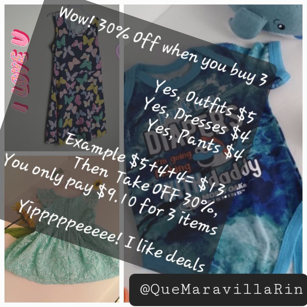 30% OFF Three, Yippee